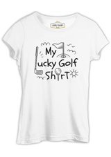 Lord T-Shirt Lucky Golf T-Shirt Beyaz Kadın T-Shirt 001 Beyaz Xl