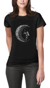 Art T-Shirt Astronaut Mıne Desıgn Kadın T-Shirt Xl