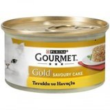Gourmet Gold Savoury Cake Havuçlu Tavuklu Soslu Yetişkin Yaş Kedi Maması 85 gr