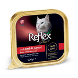 Reflex Plus Havuçlu Kuzu Etli Ezme Yetişkin Yaş Kedi Maması 100 gr