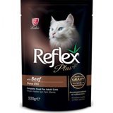 Reflex Plus Pouch Biftekli Soslu Yetişkin Yaş Kedi Maması 100 gr