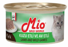 Mio Av Hayvanlı Kuzu Etli Yetişkin Yaş Kedi Maması 85 gr