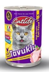 Catlife Tavuklu Yetişkin Yaş Kedi Maması 415 gr