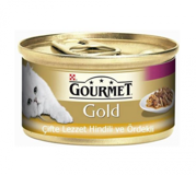 Gourmet Gold Hindili Ördekli Yetişkin Yaş Kedi Maması 85 gr