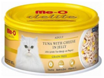 Me-O Delite Peynirli Ton Balıklı Jöleli Yetişkin Yaş Kedi Maması 80 gr