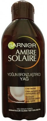 Garnier Ambre Solaire Hindistan Cevizi Yağı Yoğun 20 Faktör Vücut İçin Bronzlaştırıcı Yağ 200 ml