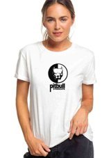 Qivi Pitbull Syndicate Baskılı Beyaz Kadın T-Shirt Beyaz Xs