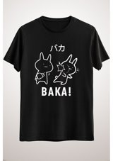 Green Mint Greenmint Unisex Siyah T-Shirt Anime Shirt Baka Rabbit M