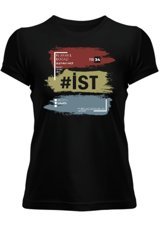 Tisho Istanbul Temalı Kadın T-Shirt Xs