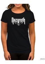 Zepplin Giyim Nazareth Siyah Kadın T-Shirt L