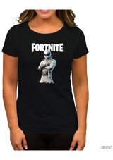 Zepplin Giyim Fortnite Overtaker Siyah Kadın T-Shirt M