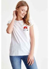 Qivi Watercolor Volcano Kadın Beyaz T-Shirt Xl