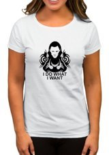 Zepplin Giyim Loki Beyaz Kadın T-Shirt L