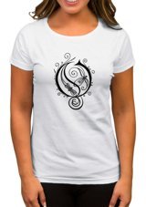 Zepplin Giyim Opeth Type Beyaz Kadın T-Shirt L