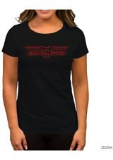 Zepplin Giyim Rammstein Eagle Siyah Kadın T-Shirt (547091384) S