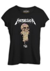 Lord T-Shirt Metallica One Siyah Kadın T-Shirt Xl
