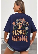 Uyguntarz Unisex Love Yourself Baskılı T-Shirt Laci Xl
