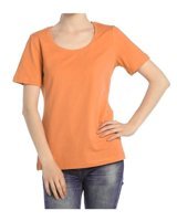 Bulalgiy Kadın Turuncu Basic T-Shirt Bga015287 34