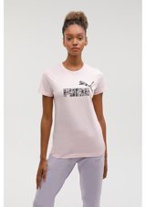 Puma Bppo 000171 Blank Base Pembe Kadın Kısa Kol T-Shirt 000000000101385152 S