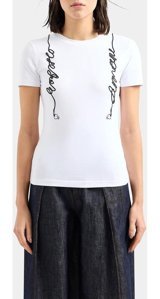 Emporio Armani Bayan T-Shirt 3D2T7R 2J07Z 0100 Beyaz L
