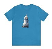 T-Shirt Cin / Kardan Adam Baskılı Turkuaz Renk T-Shirt L