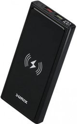Sunix PB-20 14000 mAh Hızlı Şarj Dijital Göstergeli USB & Type C Çoklu Kablolu Powerbank Siyah