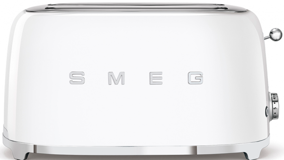 Smeg 50's Style TSF02WHEU 4 Dilim Kırıntı Tepsili Akıllı 1500 W Beyaz Retro Ekmek Kızartma Makinesi