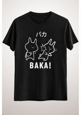 Green Mint Greenmint Unisex Siyah T-Shirt Anime Shirt Baka Rabbit L