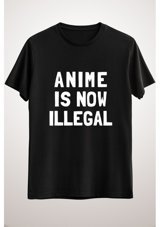 Green Mint Greenmint Unisex Siyah T-Shirt Anime Is Now Illegal M
