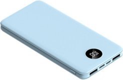 Intouch Slim 10000 mAh Hızlı Şarj Dijital Göstergeli USB & Type C Çoklu Kablolu Powerbank Mavi