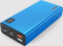 Syrox PB120 20000 mAh Hızlı Şarj Dijital Göstergeli Lightning Çoklu Kablolu Powerbank Mavi