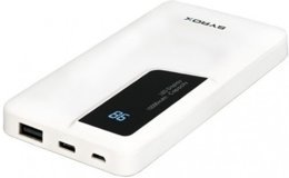 Syrox SYX-PB110 10000 mAh Hızlı Şarj Dijital Göstergeli Micro USB Çoklu Kablolu Powerbank Beyaz