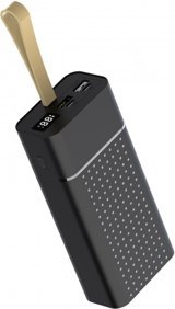 Zore B-33 30000 mAh Hızlı Şarj Dijital Göstergeli USB & Type C Çoklu Kablolu Powerbank Siyah