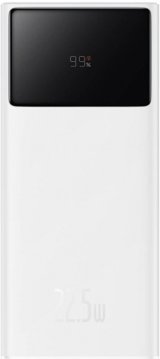 Baseus Star-Lord 20000 mAh Hızlı Şarj Dijital Göstergeli USB & Type C Çoklu Kablolu Powerbank Beyaz