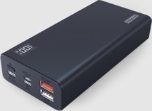 Syrox PB120 20000 mAh Hızlı Şarj Dijital Göstergeli Lightning Çoklu Kablolu Powerbank Siyah