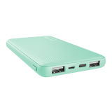 Trust Primo 10000 mAh Hızlı Şarj USB & Type C Çoklu Kablolu Powerbank Yeşil