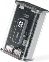 LinkTech C122 10000 mAh Hızlı Şarj Dijital Göstergeli USB & Type C Çoklu Kablolu Powerbank