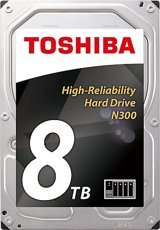 Toshiba N300 HDWN180UZSVA 8 TB 3.5 İnç 7200 RPM 128 MB SATA 3.0 PC Harddisk