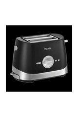 Vestel Keyif E2001 2 Dilim Kırıntı Tepsili Akıllı 870 W Siyah Mini Ekmek Kızartma Makinesi