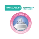 Chicco Natural Feeling Polipropilen Gaz Yapmayan Antikolik Hızlı Akışlı Kulpsuz 6+ Ay Şeffaf Yuvarlak Uçlu Bebek Biberon 330 ml