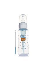 Baby&Plus BYP-295 Polipropilen Gaz Yapmayan Antikolik Kulpsuz 0-6 Ay Beyaz Yuvarlak Uçlu Bebek Biberon 240 ml