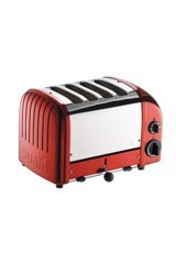 Dualit Classic 47031 4 Dilim Kırıntı Tepsili 2200 W Kırmızı Ekmek Kızartma Makinesi