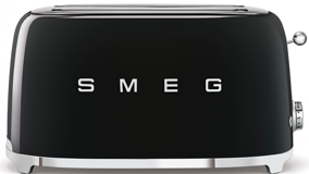 Smeg 50's Style TSF02BLEU 4 Dilim Kırıntı Tepsili Akıllı 1500 W Siyah Retro Ekmek Kızartma Makinesi