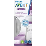 Philips Avent Natural Cam Gaz Yapmayan Antikolik Yavaş Akışlı Kulpsuz 1+ Ay Şeffaf Yuvarlak Uçlu Bebek Biberon 240 ml