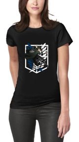 Art T-Shirt Anime Titan Levi Kadın T-Shirt (545065753) Xl