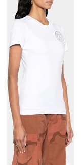 Versace Jeans Couture Bayan T-Shirt 76Haht02 Cj03T G03 Beyaz S