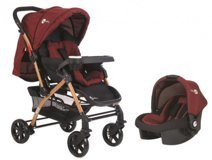 4 Baby ST-04 Çift Yönlü Katlanabilir 360 Derece Dönen Tam Yatar Kabin Tipi Travel Sistem Bebek Arabası Gri