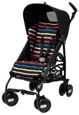 Peg Perego Pliko Mini Classic Katlanabilir Tek Elle Kapanan 360 Derece Dönen Tam Yatar Kabin Tipi Puset Bebek Arabası Siyah