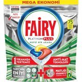 Fairy Platinum Plus Tablet Bulaşık Makinesi Deterjanı 75 Adet