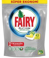 Fairy Platinum Hepsi Bir Arada Tablet Bulaşık Makinesi Deterjanı 43 Adet